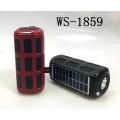 WSTER WS1859 Support USB TF CARD FM RADIO With Torch With Solar Fm Receiver Outdoor Music System Speakers Manufacturer